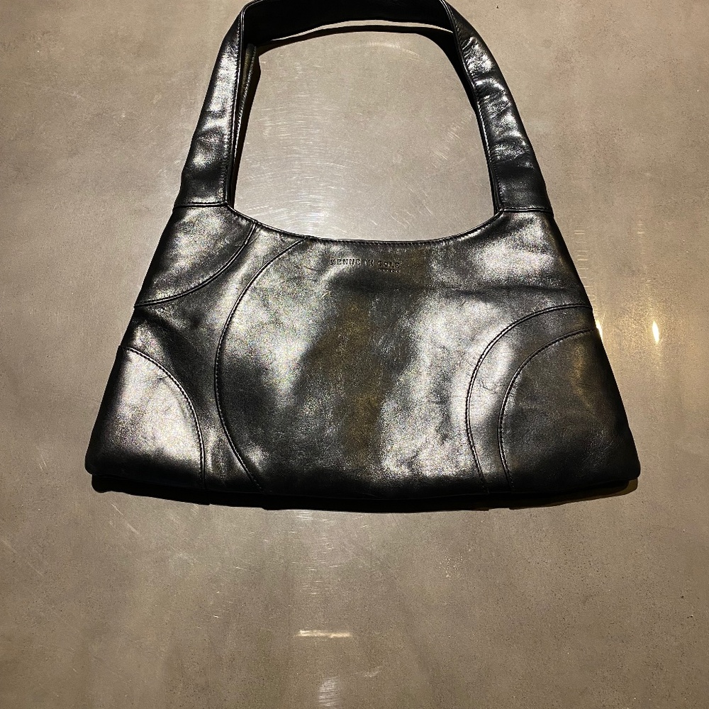 Kenneth Cole New York black leather bag
